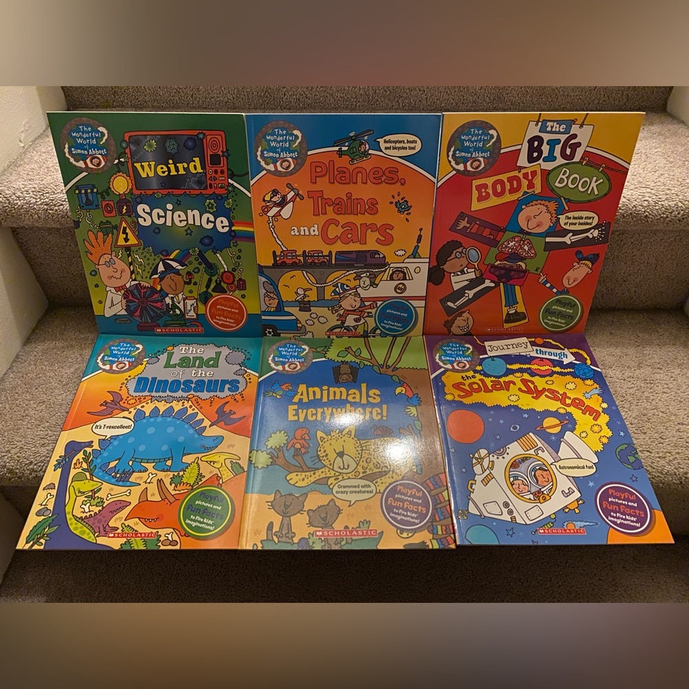 Scholastics The Wonderful World of Simon Abott Book Set Kids Toddlers Books